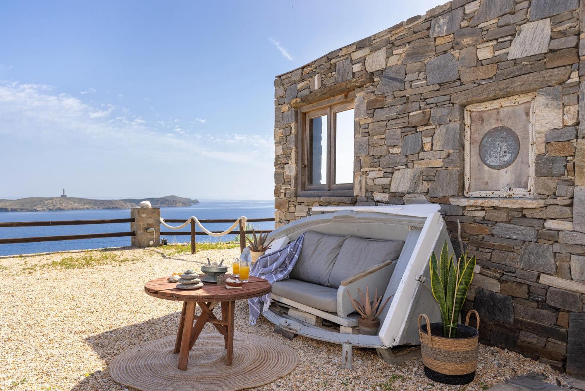 Aegean View - Seaside Apartment In Syros Azolimnos Syros Exterior photo